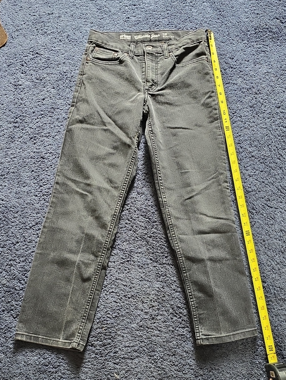 Urban Pipeline Black Straight Leg Jeans